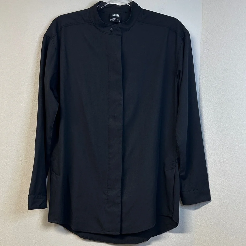 The North Face Explore City Long Sleeve Black Shirt Women's Size S
